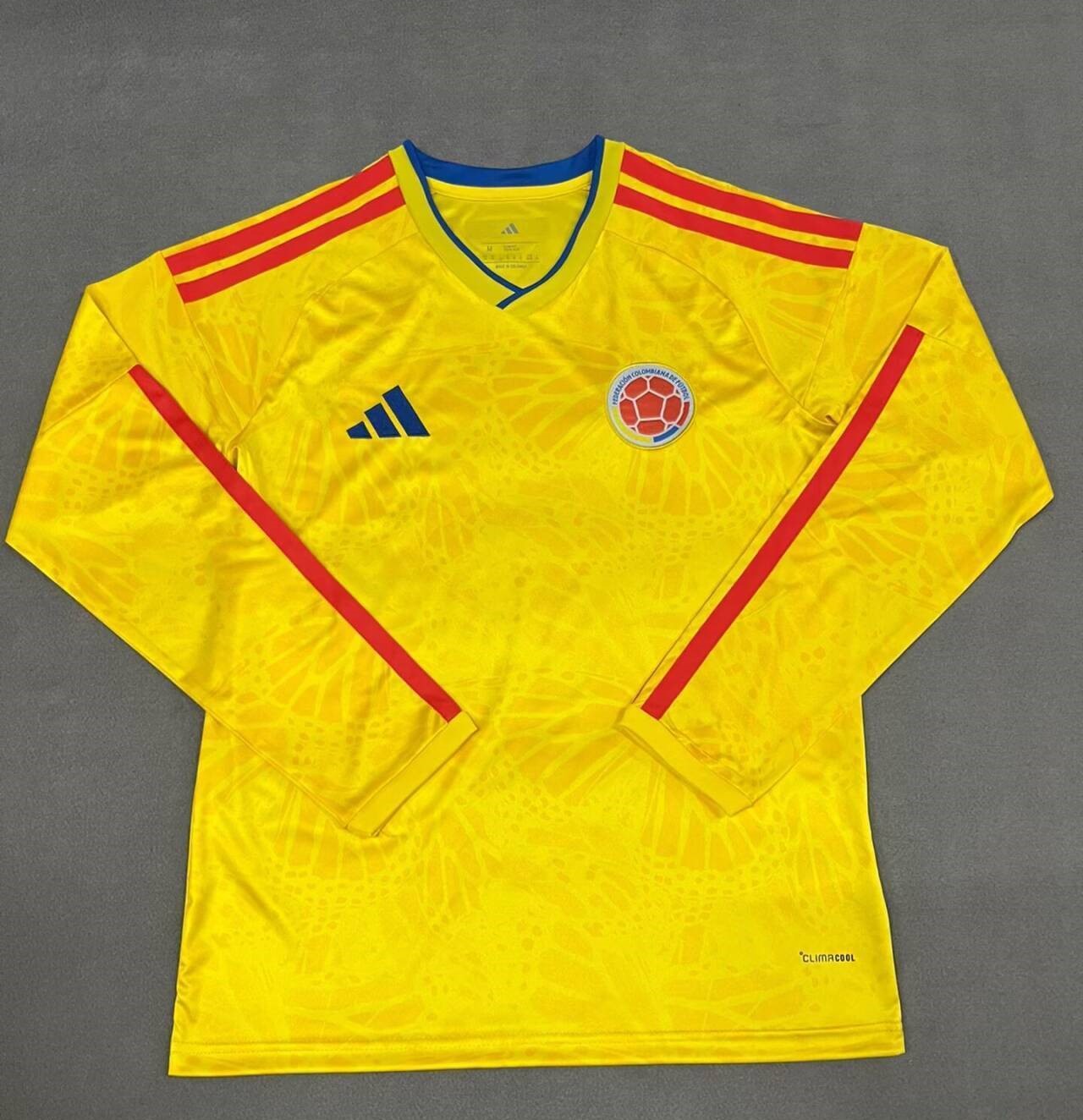 AAA Quality Colombia 2026 World Cup Home Long Soccer Jersey AAA Quality Colombia 2026 World Cup Home Long Soccer Jersey